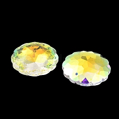 Electroplate Glass Charms&nbsp;EGLA-M028-02B
