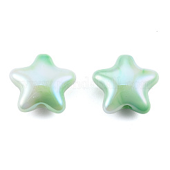 UV Plating Rainbow Iridescent Acrylic Beads&nbsp;LS-PACR-T016-02B