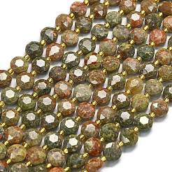 Natural Unakite Beads Strands&nbsp;G-C116-A22-02