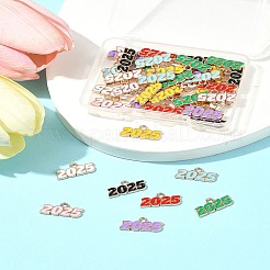 48Pcs 8 Colors Alloy Enamel Pendants&nbsp;ENAM-FS0002-41