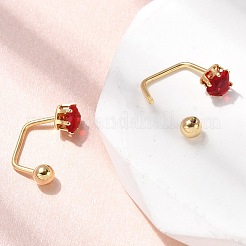 304 Stainless Steel Heart Stud Earrings&nbsp;EJEW-F396-04B-G