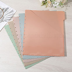 5Pcs PP Discbound Notebook Index Divider Sheets&nbsp;AJEW-WH20006-191B