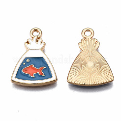 Eco-Friendly Alloy Enamel Pendants&nbsp;X-ENAM-T011-87-NR