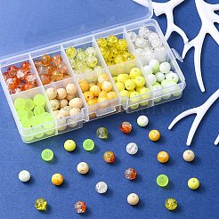 200Pcs 10 Style Mixed Style Glass Beads Strands&nbsp;GLAA-YW0001-57