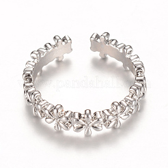 Brass Cuff Finger Rings&nbsp;RJEW-T001-43P