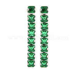 Brass Micro Pave Cubic Zirconia Stud Earrings&nbsp;EJEW-H014-08P