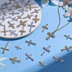 42Pcs 14 Styles Alloy Rhinestone Pendants&nbsp;FIND-ME0003-65