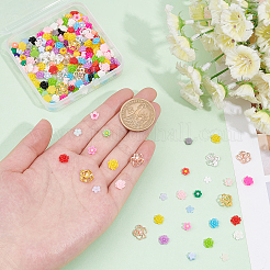 215Pcs Resin Flower & Alloy Cabochons&nbsp;FIND-CA0004-06