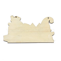 Wood Pendant Ornament&nbsp;WOOD-N005-66B