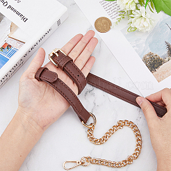 Adjustable PU Leather Bag Shoulder Straps&nbsp;FIND-WH0137-16B