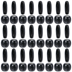 200Pcs 2 Styles Dyed Natural Wood Beads&nbsp;WOOD-PA0001-29A