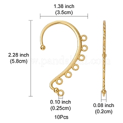 Alloy Ear Cuff Findings&nbsp;FIND-YW0003-93G