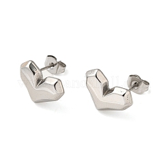 Non-Tarnish 304 Stainless Steel Stud Earring&nbsp;EJEW-C099-07P