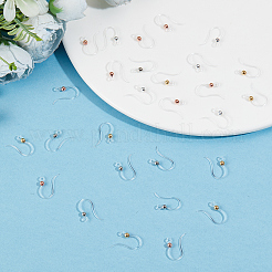 80Pcs 4 Colors Eco-Friendly Plastic Earring Hooks&nbsp;STAS-SC0004-44
