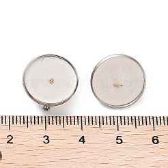 Non-Tarnish 304 Stainless Steel Brooch Base Settings&nbsp;FIND-D035-04A-P