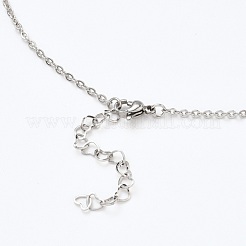 Tarnish Resistant 304 Stainless Steel Cable Chain Necklace Making&nbsp;AJEW-JB00778-01
