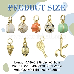 Brass Enamel Pendants&nbsp;KK-YW0003-93