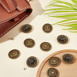 Alloy Rhombus Buttons&nbsp;BUTT-WH0029-35AB