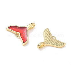 Brass Enamel Pendants&nbsp;KK-L256-46B-G