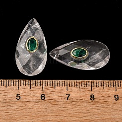Natural Quartz Crystal Pendants&nbsp;G-P586-01G-10