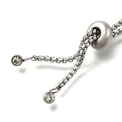 Adjustable 304 Stainless Steel Slider Bracelet/Bolo Bracelets Making&nbsp;STAS-I153-03P-01