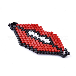 Handmade Seed Beads Links Connectors&nbsp;SEED-I012-54A