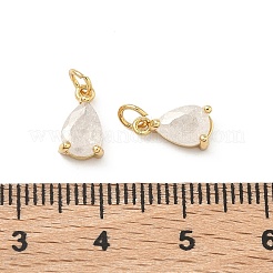 Brass Pave Cubic Zirconia Pendants&nbsp;KK-A291-06G-02