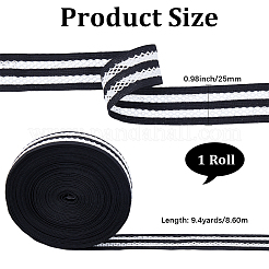 9.4 Yards Flat Polyester Mesh Elastic Wide Band&nbsp;OCOR-CY0003-31A-01
