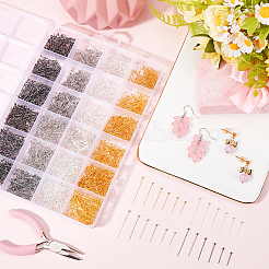 2400Pcs 24 Styles Brass Ball Head pins&nbsp;KK-SP0002-41
