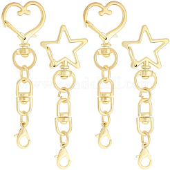 20Pcs 2 Styles Zinc Alloy Swivel Clasps&nbsp;FIND-SP0004-24LG