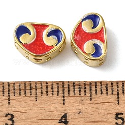 Rack Plating Brass Enamel Beads&nbsp;KK-P276-39G