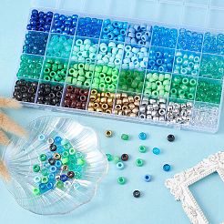 960Pcs 32 Style Transparent & Opaque Plastic Beads&nbsp;KY-YW0001-43