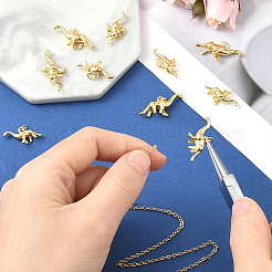 10Pcs 2 Styles Brass Pendants&nbsp;KK-BBC0020-16