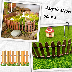1Pc Wood Fence Ornaments&nbsp;AJEW-SP0003-86