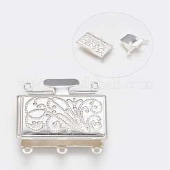 Brass Multi-strand Box Clasps&nbsp;kk291-S
