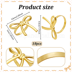 Bowknot Alloy Napkin Rings&nbsp;AJEW-WH0880-76