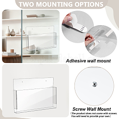 Transparent Acrylic File Storage Box&nbsp;AJEW-GA0010-18