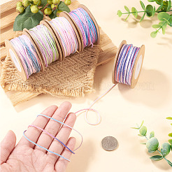 5 Rolls 5 Colors Segment Dyed Macrame Cotton Cord&nbsp;OCOR-TA0004-05C