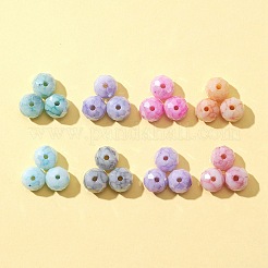104Pcs 8 Colors Opaque Baking Paint Glass Beads Strands&nbsp;EGLA-FS0001-27