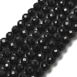 Natural Black Tourmaline Beads Strands&nbsp;G-G927-46