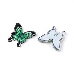 Butterfly Theme Printed Transparent Resin Cabochons&nbsp;CRES-T025-23