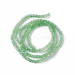 Electroplate Glass Beads Strands&nbsp;LS-EGLA-R048-2mm-10