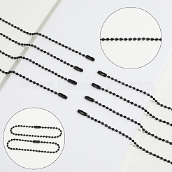 100Pcs Iron Ball Chains with Connectors&nbsp;IFIN-SP0001-67EB