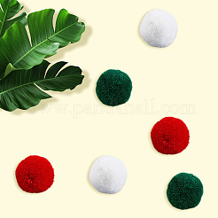 18Pcs 3 Colors Polyester Pompom Ball&nbsp;AJEW-CY0001-86