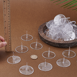 50Pcs Clear Plastic Cake Topper Support Stands for Figurines&nbsp;ODIS-FG0002-01B
