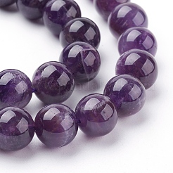 Natural Amethyst Beads Strands&nbsp;X-G-G099-12mm-1