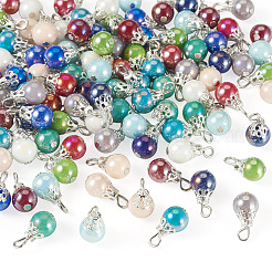 110Pcs 11 Colors Glass Pendants&nbsp;PALLOY-TAC0299