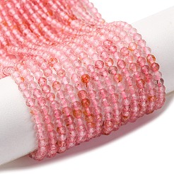 Natural Strawberry Quartz Beads Strands&nbsp;G-C226-B04-3mm