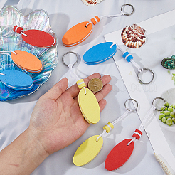 8Pcs 4 Colors EVA Keychains&nbsp;KEYC-FH0001-73