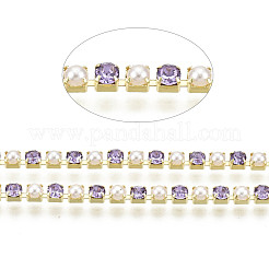Brass Rhinestone Strass Chains&nbsp;CHC-N017-001A-A21